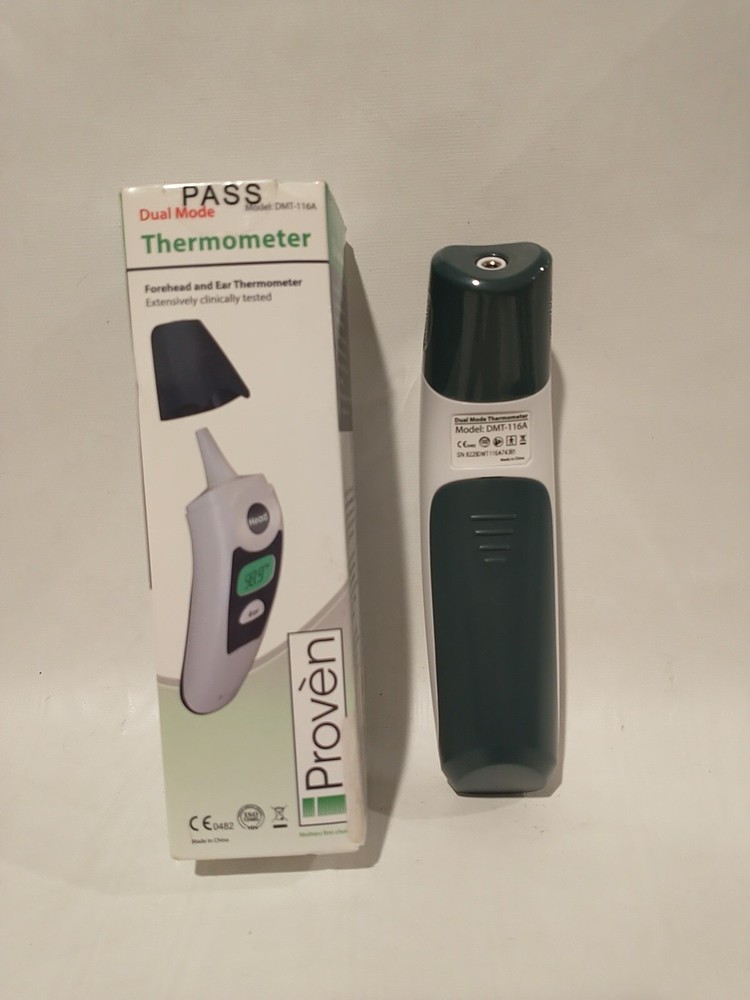 iProven DMT-116A Thermometer Forehead/Ear Fever Alarm & 1 Second Reading Tested