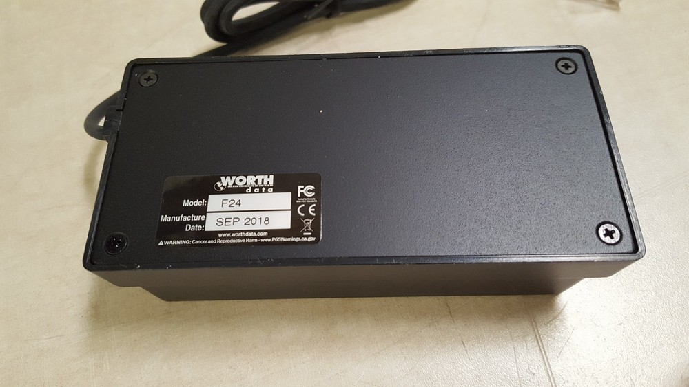 Worth Data F24 Bar Code Slot Badge Scanner