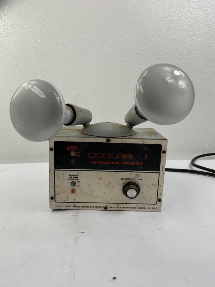 Vintage Ocular Intrustion Sensor Omni Audio Detection System Model: OC 1156
