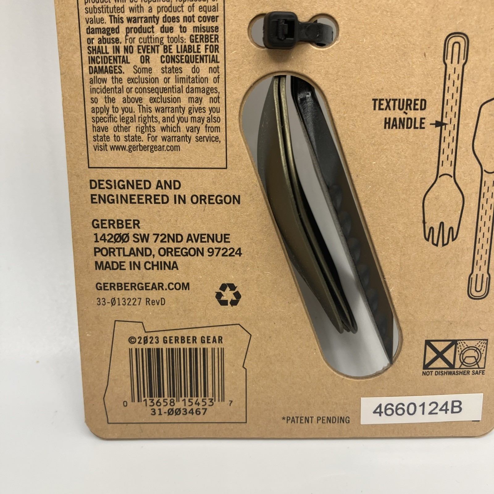 Gerber ComplEAT Utensil Set (4 pc Set) Color: Flat Sage - Camping Outdoor Gear