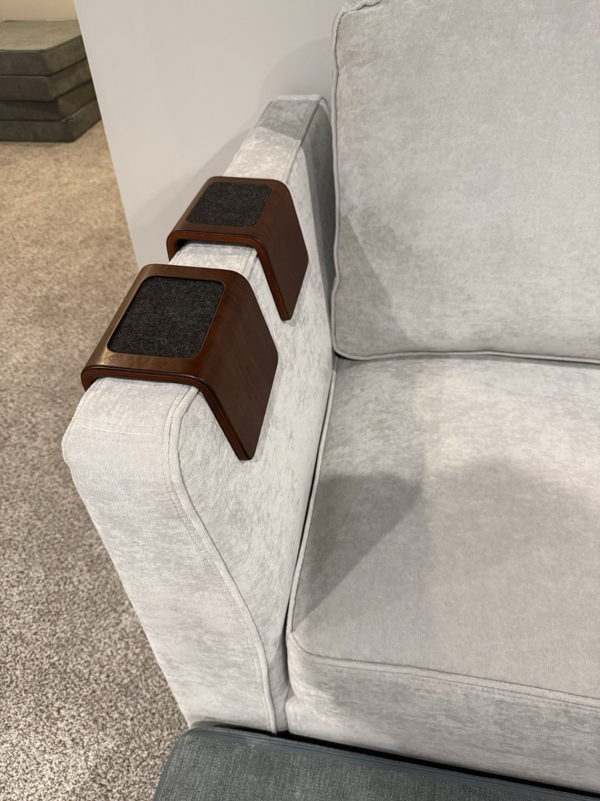 Lovesac Angled Side Coaster- Dark Walnut - Set Of 2 (Free Shipping)