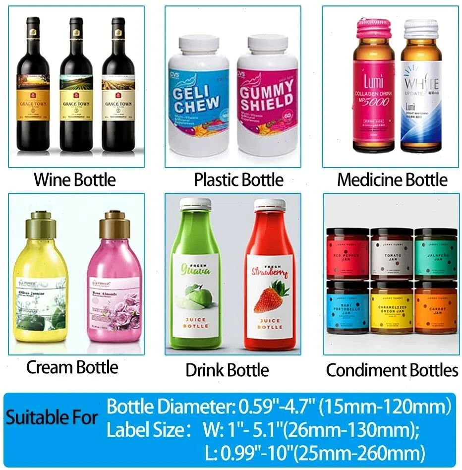 Manual Labeling Machine Round Bottle Label Applicator MT30 Label Maker Printer