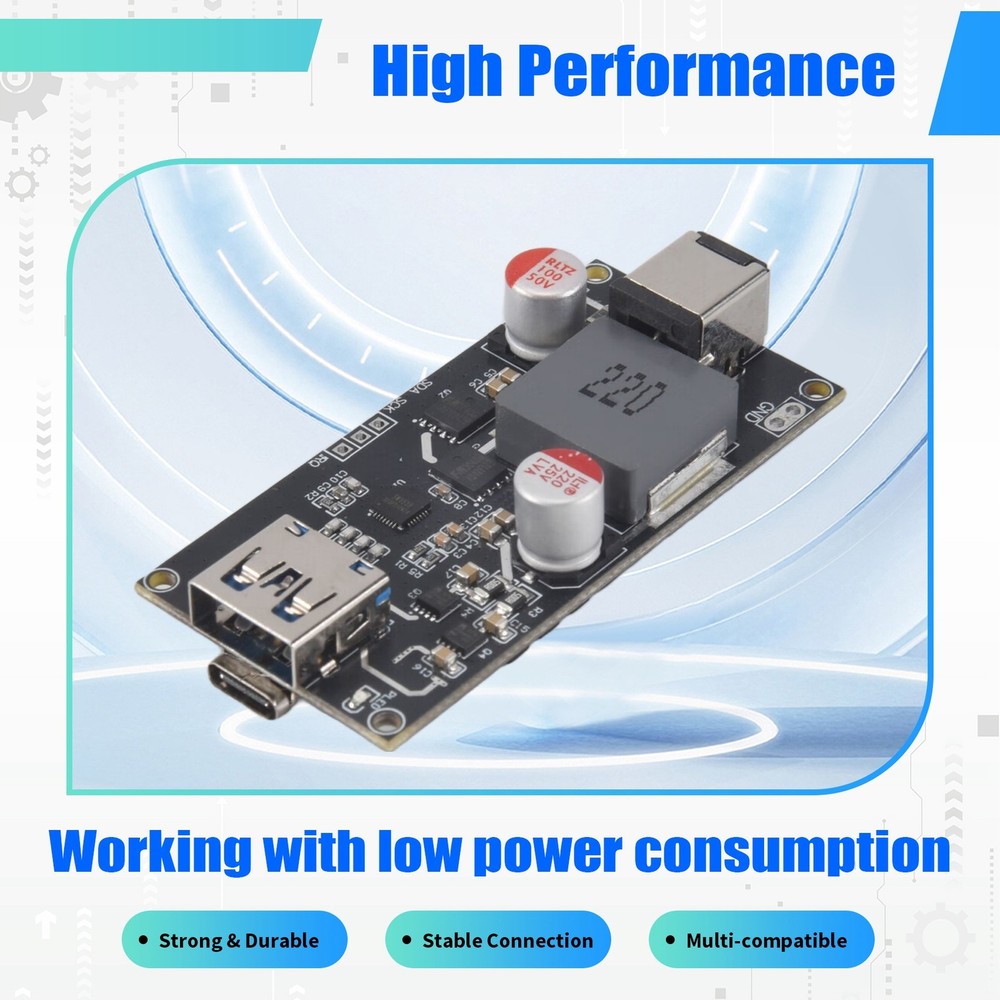 DC6-30V, 140W, Intelligent Multi-Protocol Fast Charging Module with Support 7577