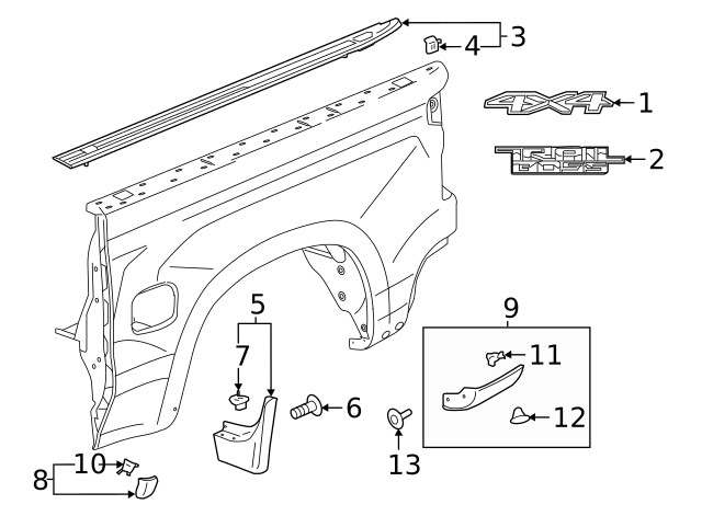 Genuine GM Upper Molding 84493661