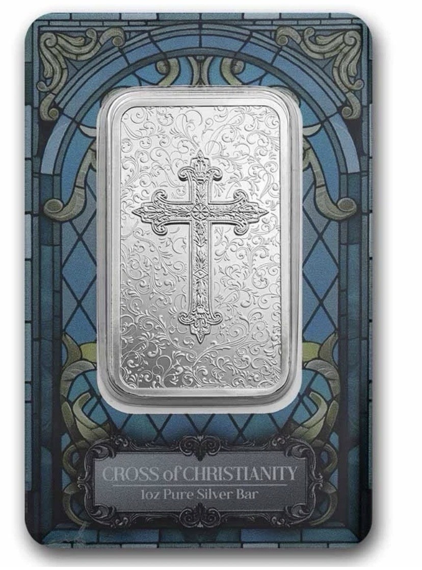 Cross of Christianity 1 oz Silver Bar PAMP Suisse 2026 Niue BOX 5000 Made SEALED
