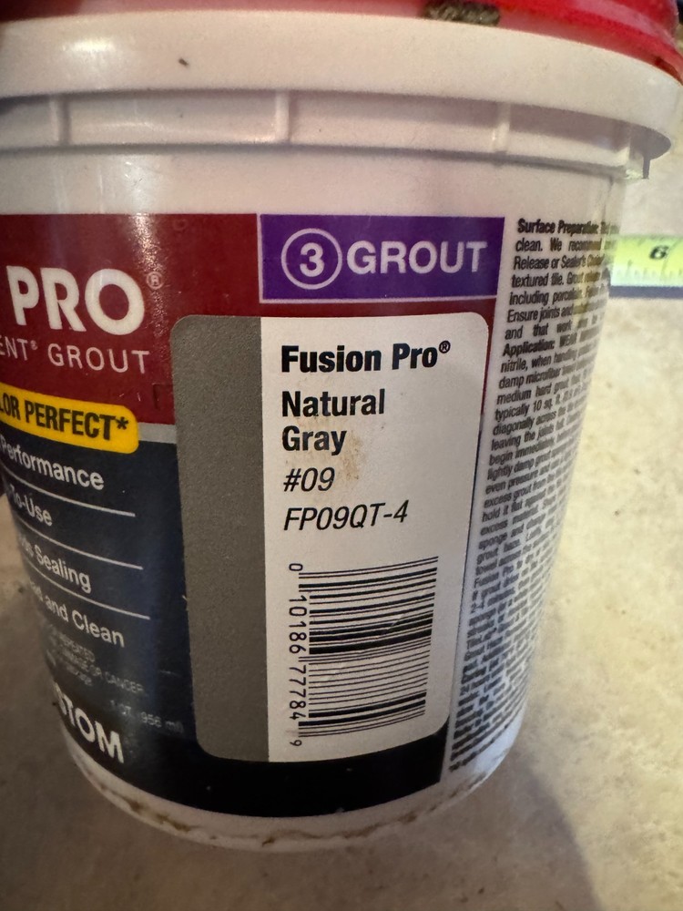 Fusion Pro #09 Natural Gray 1 qt. Single Component Grout