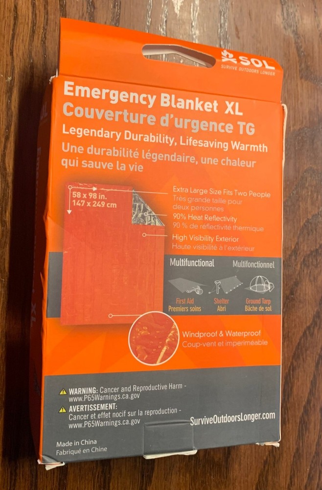 SOL Emergency Blanket XL