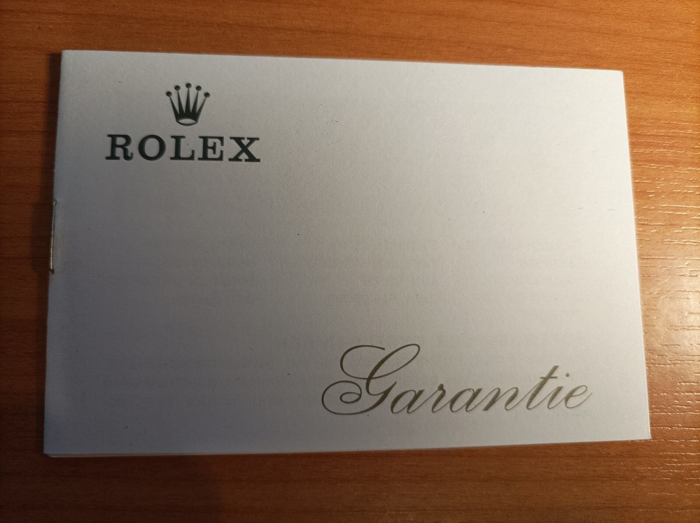 Rolex Guarantee 1972 all models german in good condition