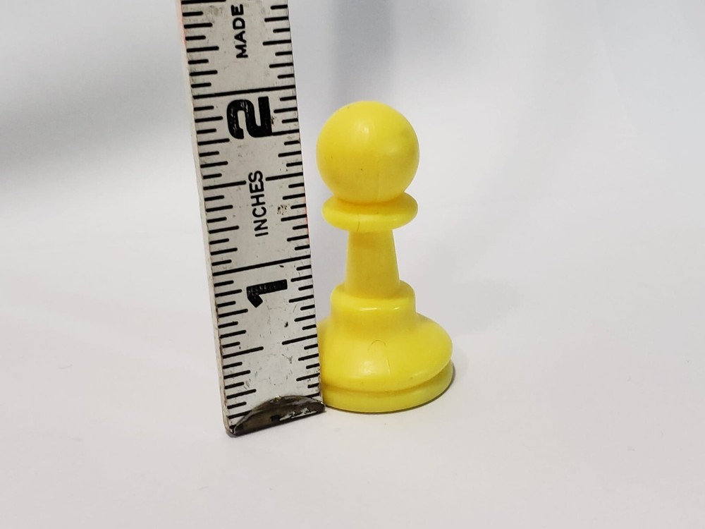 Vintage Pawn Chess Piece Replacement Felt Bottom Plastic