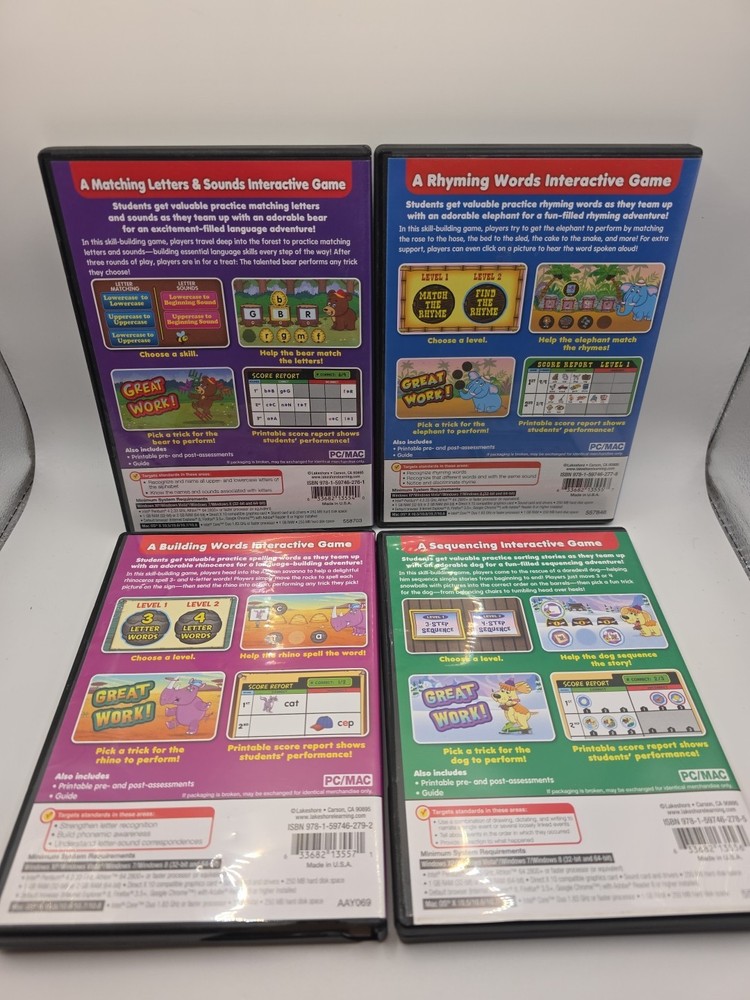 4 Lakeshore Language Pick A Trick Interactive Games Pre K-K