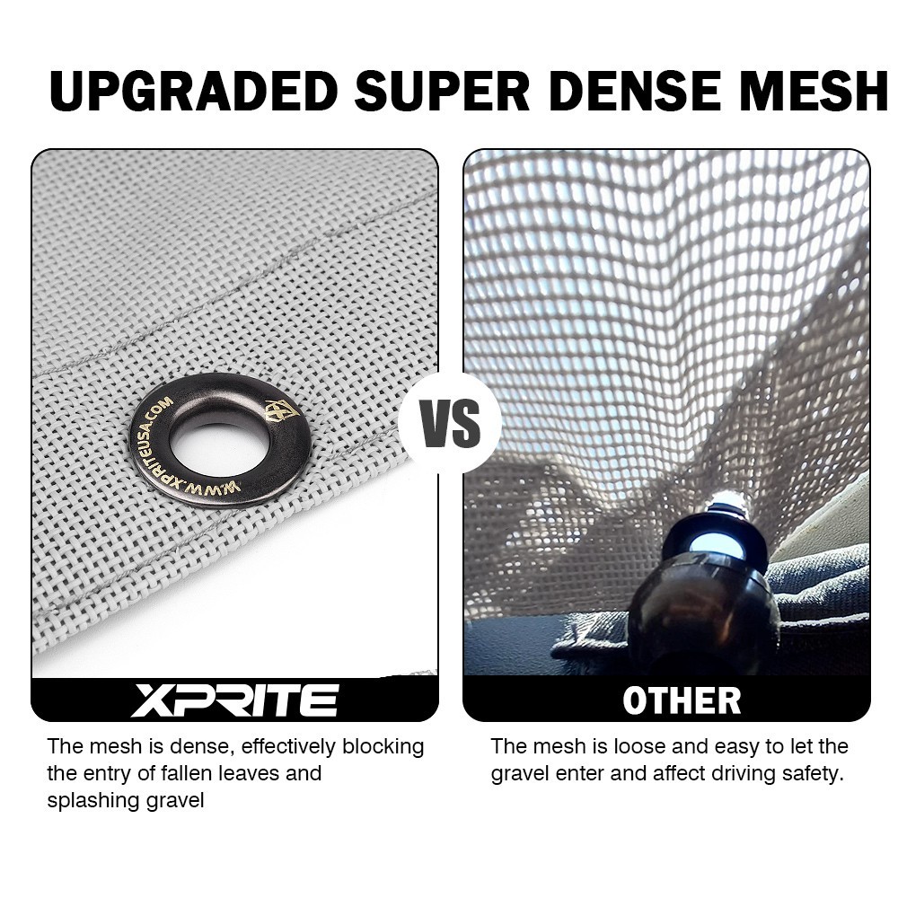 Sunshade Mesh Shade Top Cover Anti-UV for 07-18 Jeep Wrangler JKU w/ Storag Bag