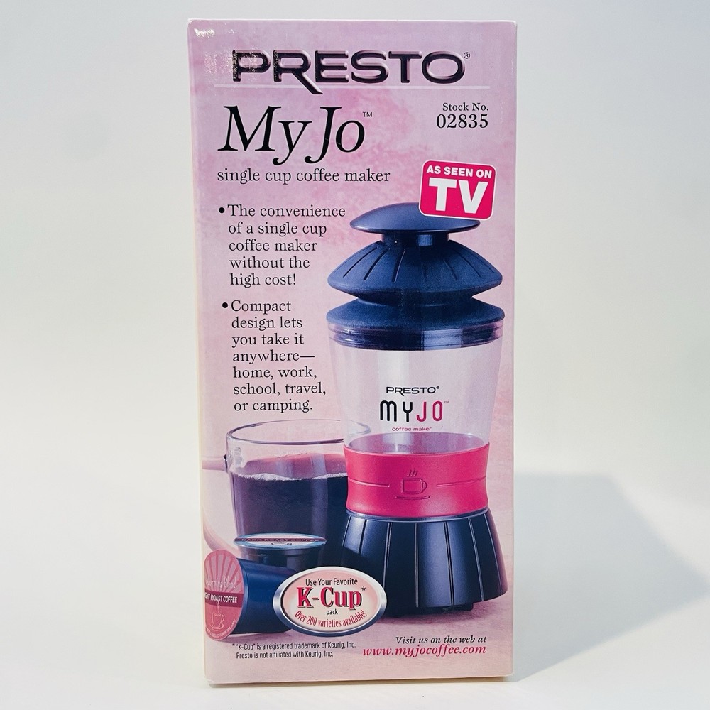Presto MyJo Single Cup Coffee Maker (02835), New & Sealed