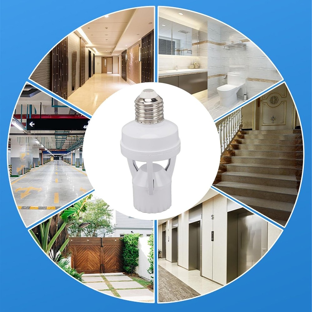 Infrared PIR Motion Sensor E27 LED Light Lamp Bulb Holder Socket Switch 110/220V