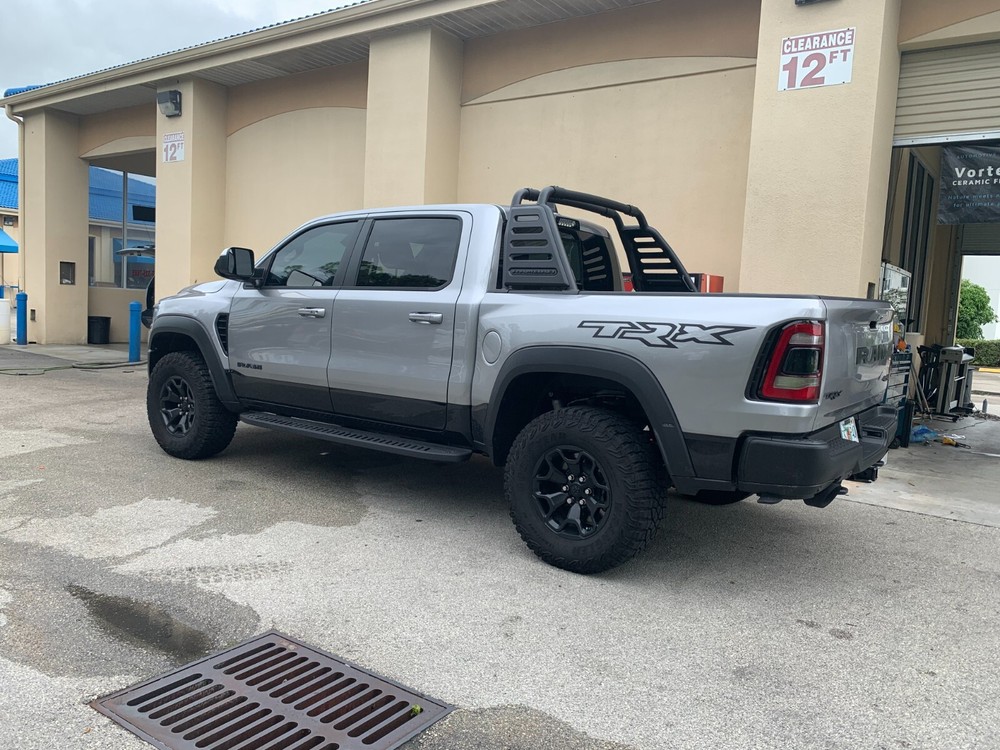 Matte Black TRX Solid Bed Side Decals Graphics Sticker Vinyl - Set of 2