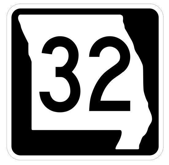 Missouri State Route 32 Sticker Decal