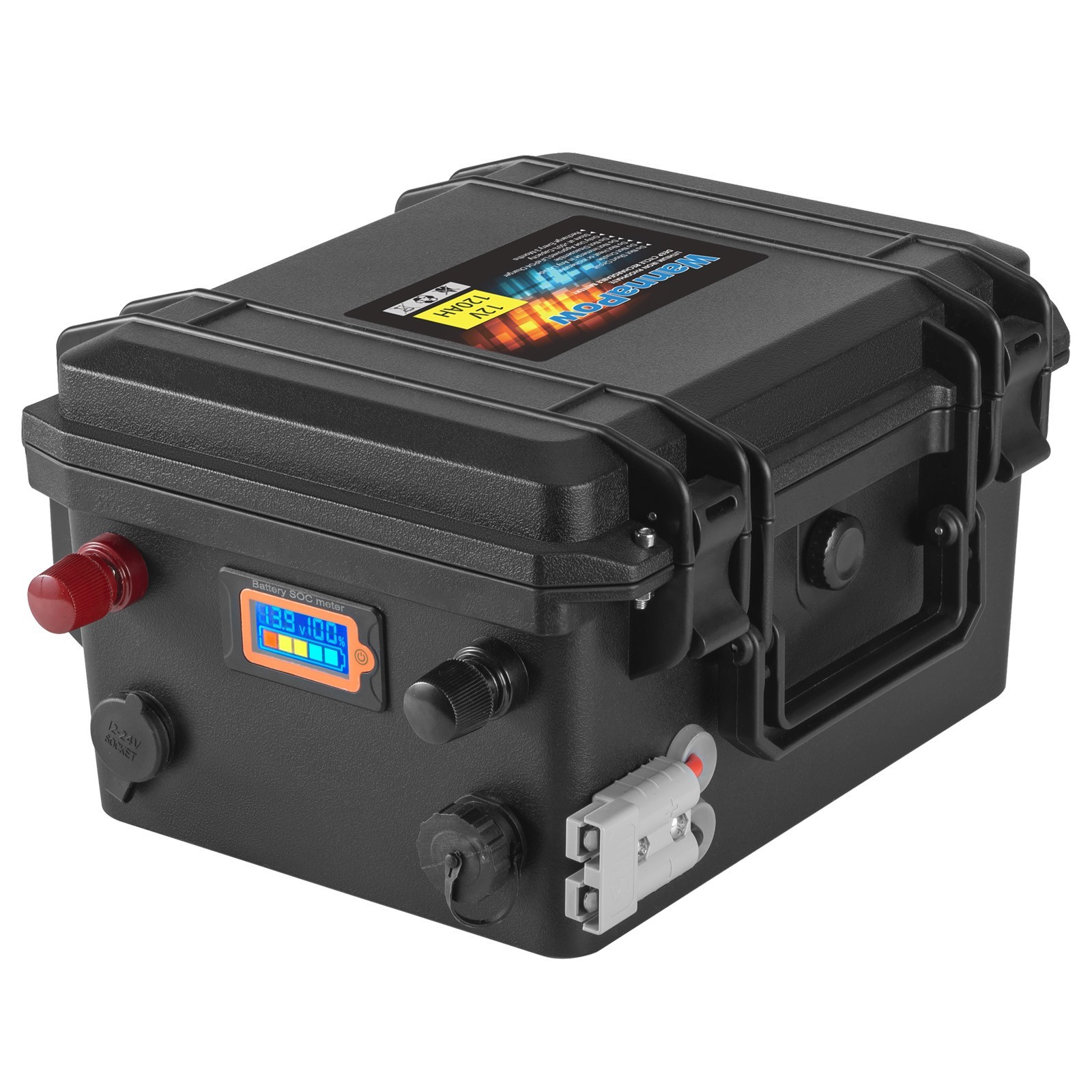 WannaPow 12V 120Ah LiFePO4 Battery BMS Deep Cycle For Trolling Motor,RV,Solar