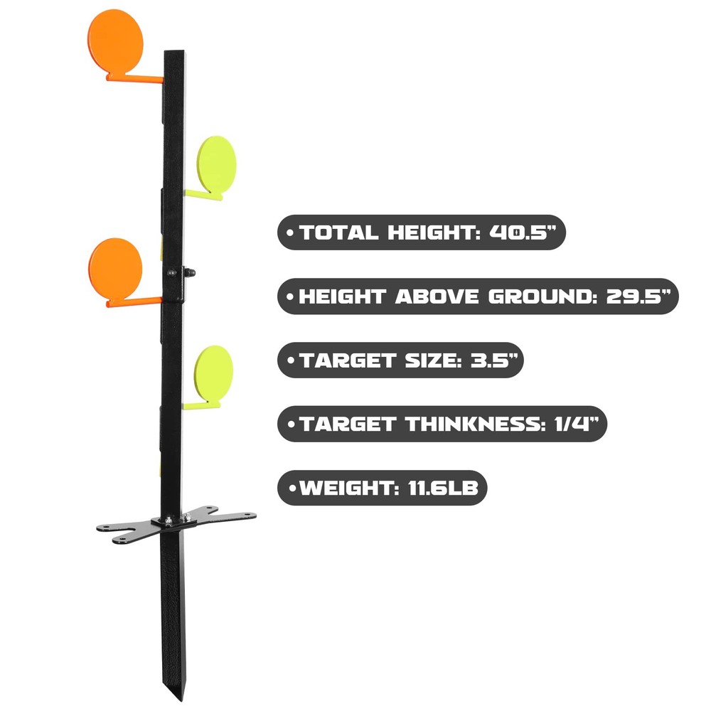 Dueling Tree for Height: 40.5 inches, Paddle Diameter: 3.5", colored