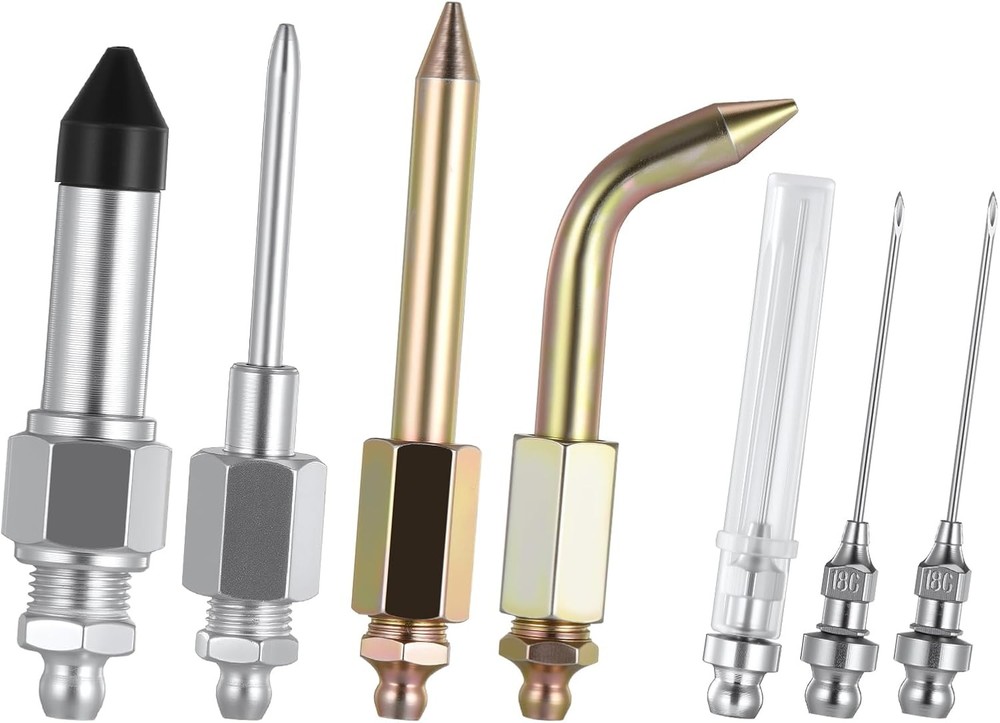 7PCS Grease Gun Accessory Kit，Including 3 Needle Nozzles 1 Needle...