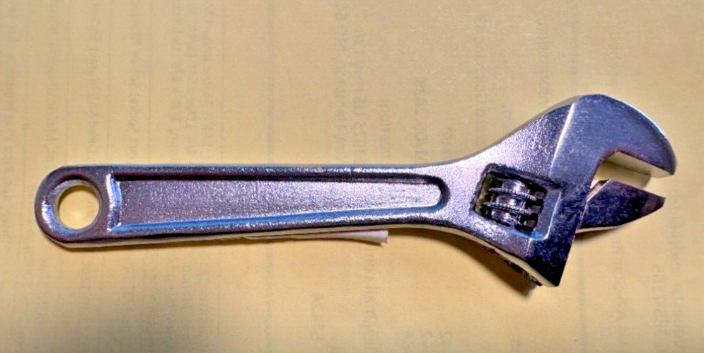 4" Adjustable Wrench Perfect for those smaller double plier pouches