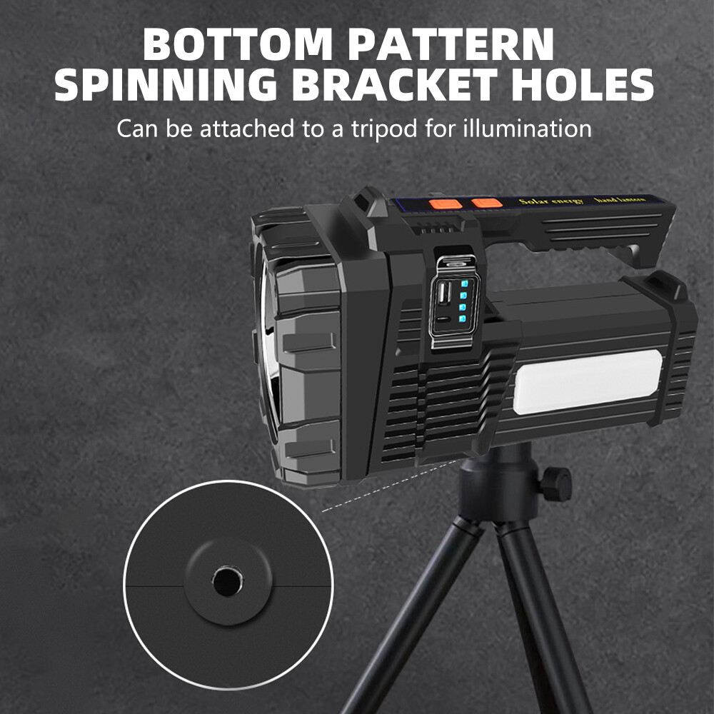 Portable Super Bright LED Searchlight Handheld Spotlight Flashlight Rechargeable