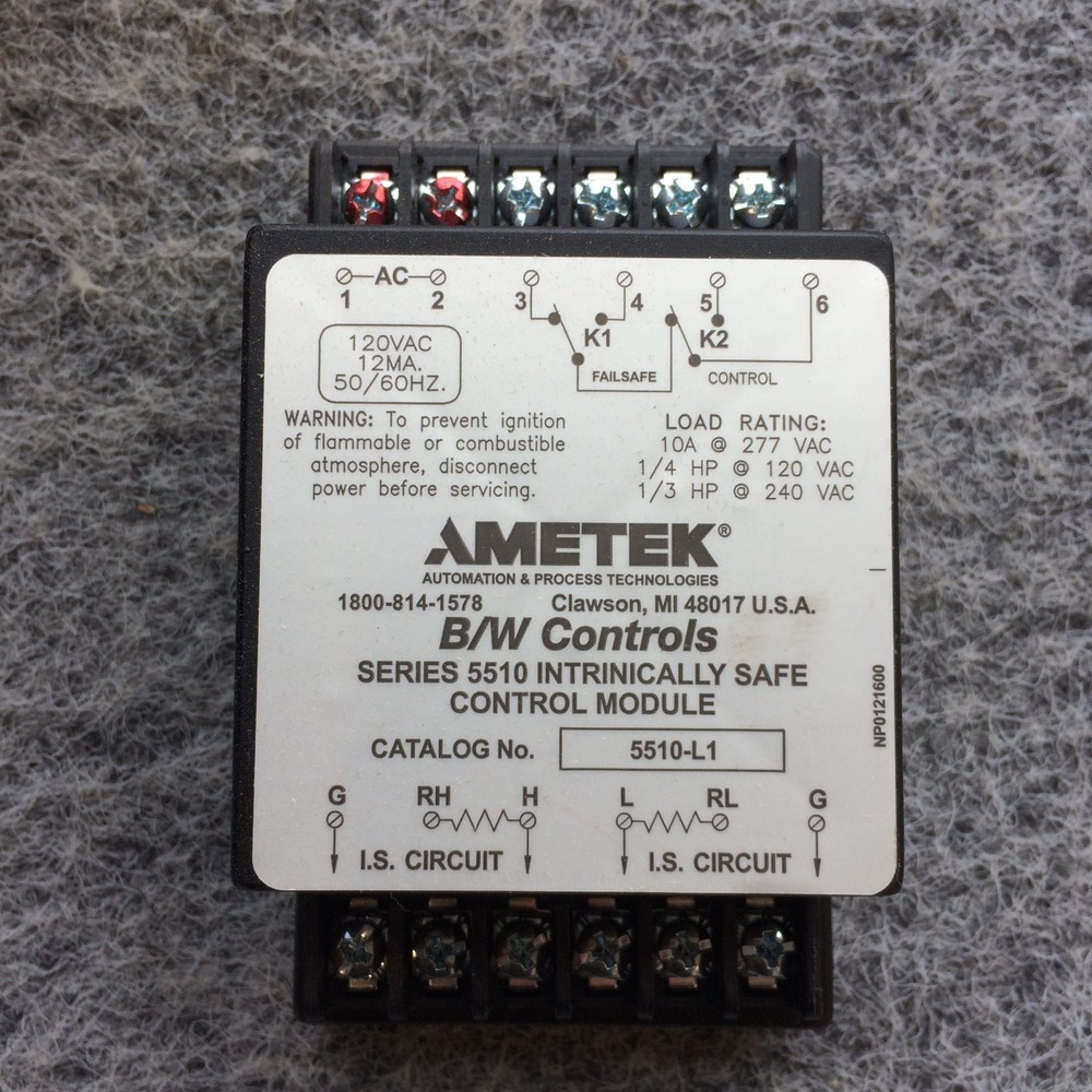 NEW: AMETEK CONTROL MODULE 5510-L1 Relay * Ships Same Day *