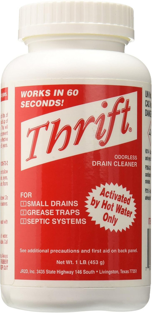 T-100 Alkaline Based 1-Pound Granular Drain Cleaner,Red