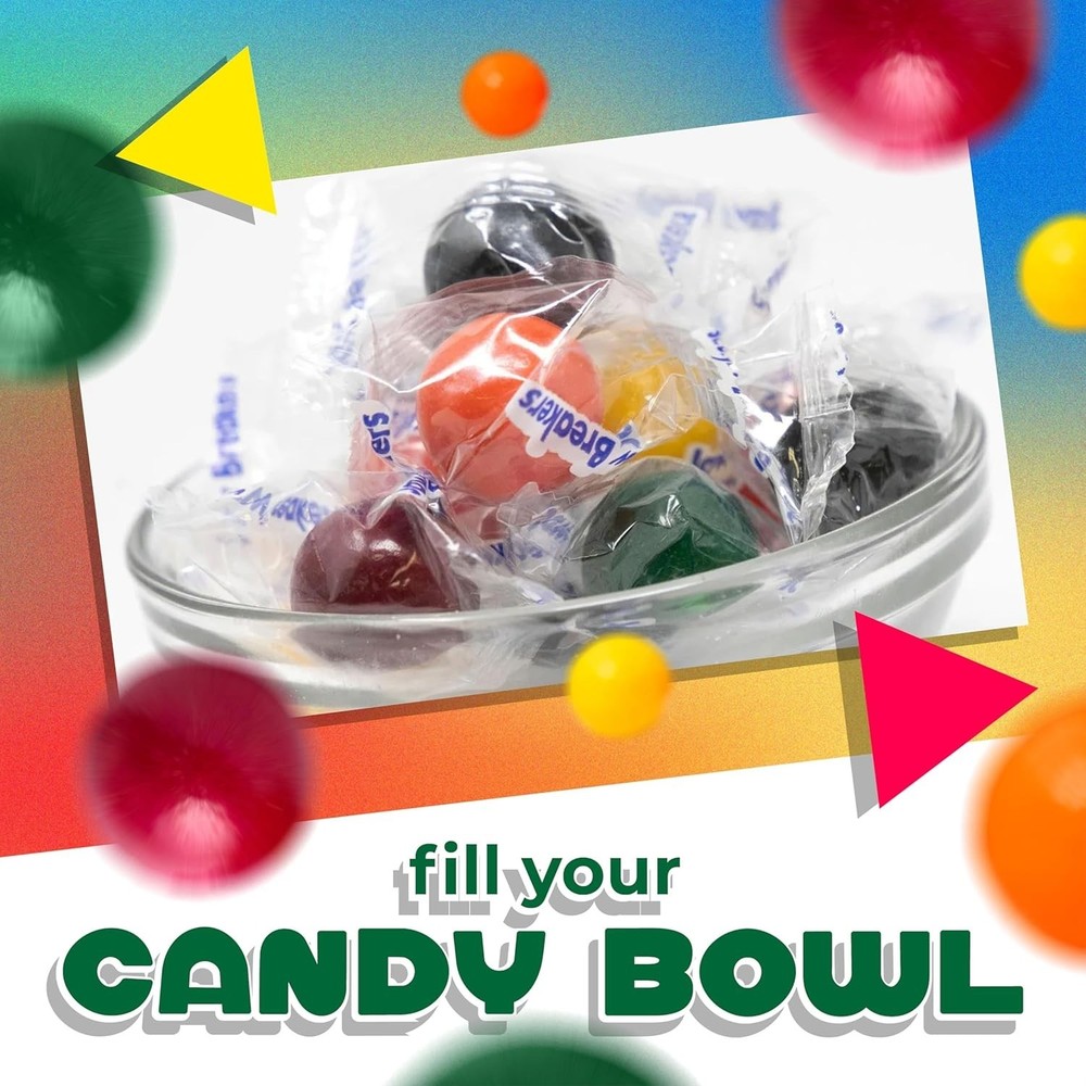 Jawbreakers Hard Candy | 1 Pound Bag - Approx. 75 Count | Fruit Flavored Assortm