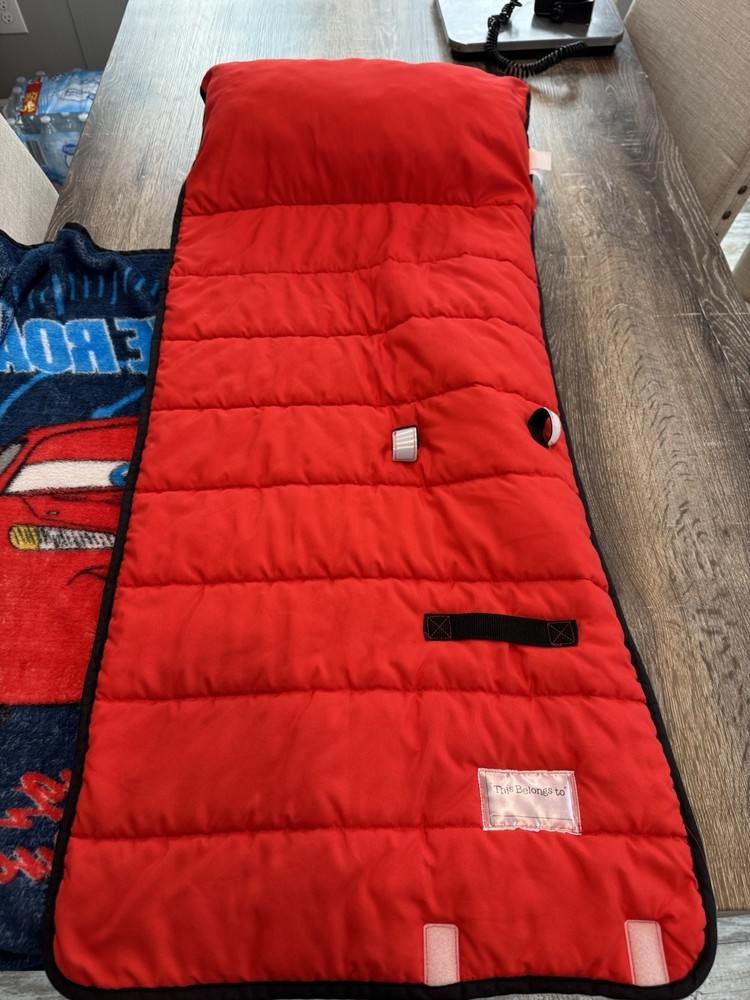 Lightning McQueen Toddler Nap Mat Made from 100% polyester fabrics