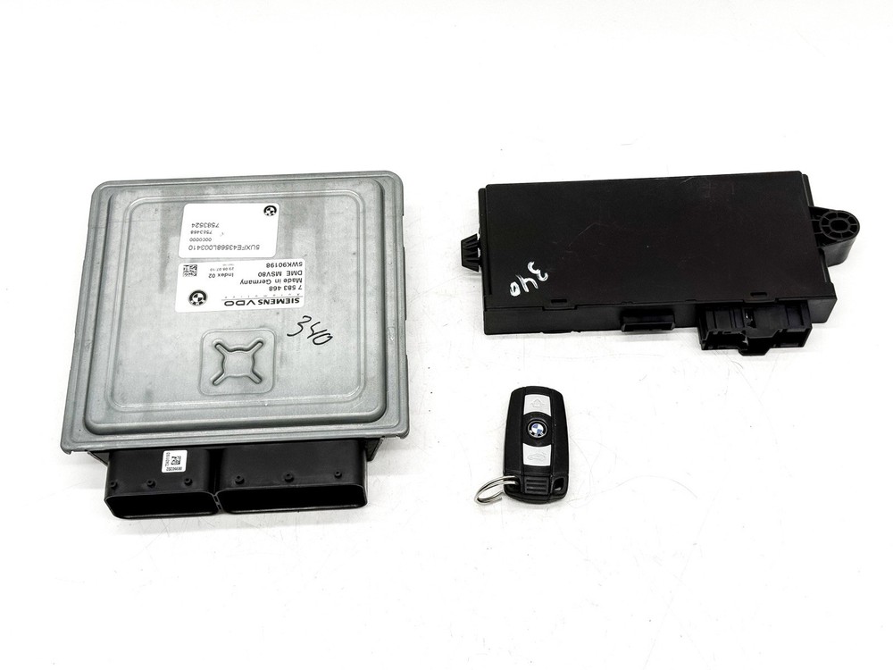2007-2010 BMW X5 E70 N52 Engine Computer ECU CAS WITH KEY SET 7583468 OEM