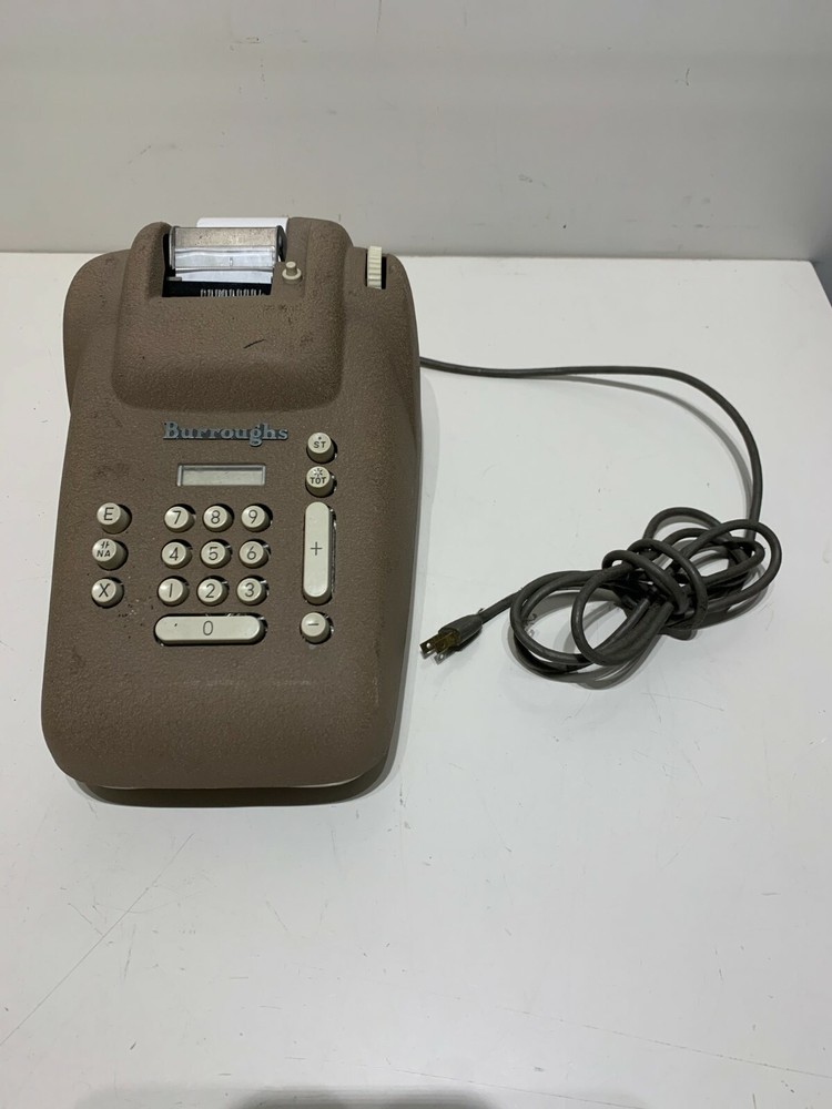 Burroughs Adding Machine Calculator J-Series 289 1950s Adding Machine Vintage