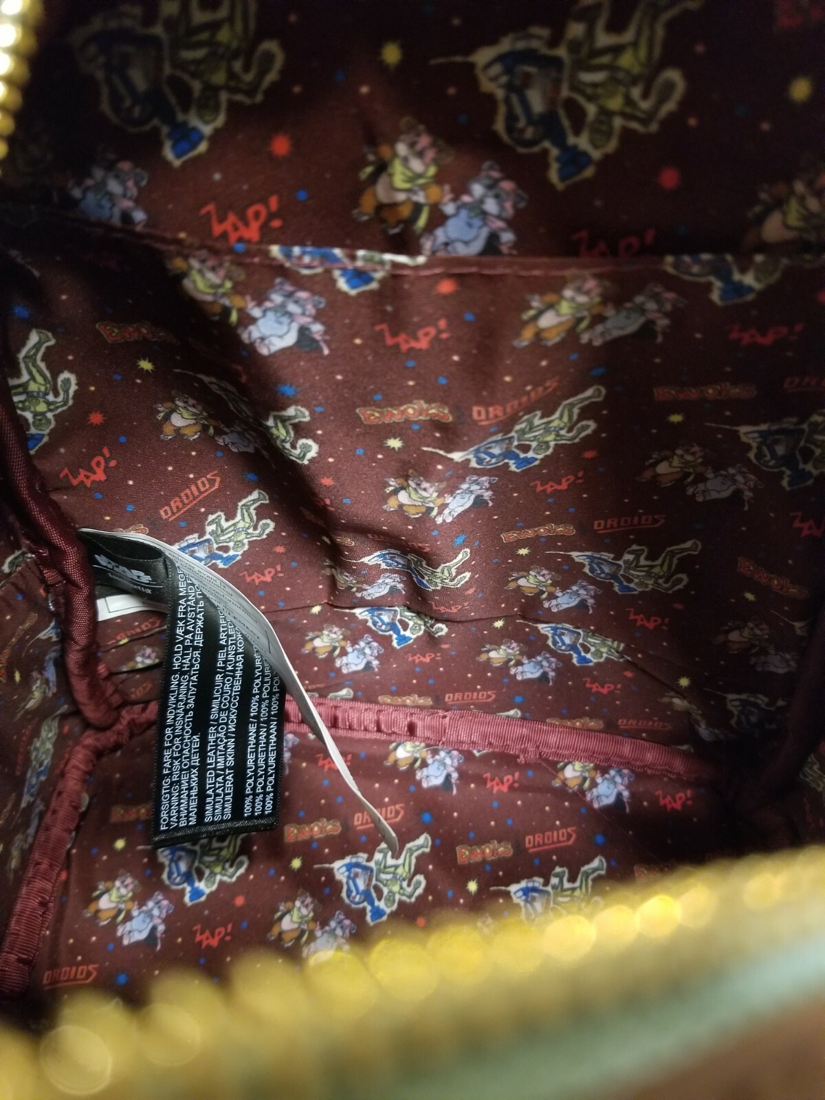 Loungefly Star Wars Ewoks and Droids Glow in the Dark Exclusive Backpack NEW