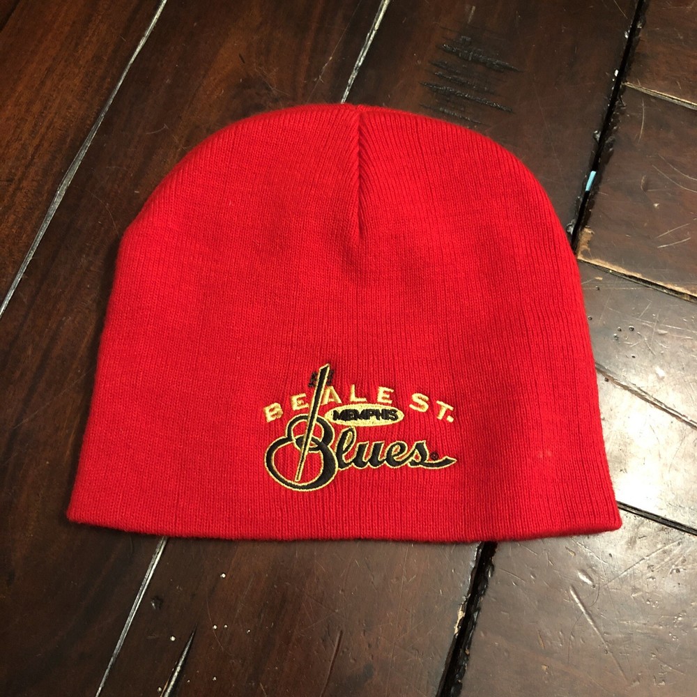 Beale St. Memphis Blues Beanie Red NWT