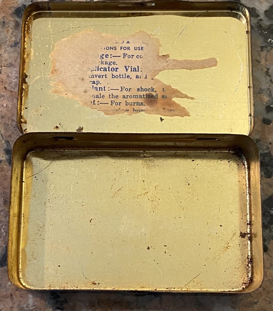 1950’s MSA Mine Safety Associates First Aid Kit 4” x 2.5”