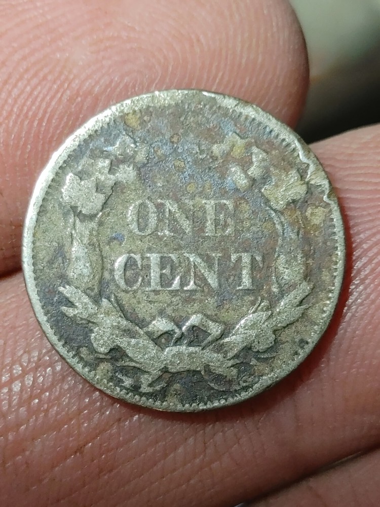 1858 S/L Flying Eagle One Cent Penny