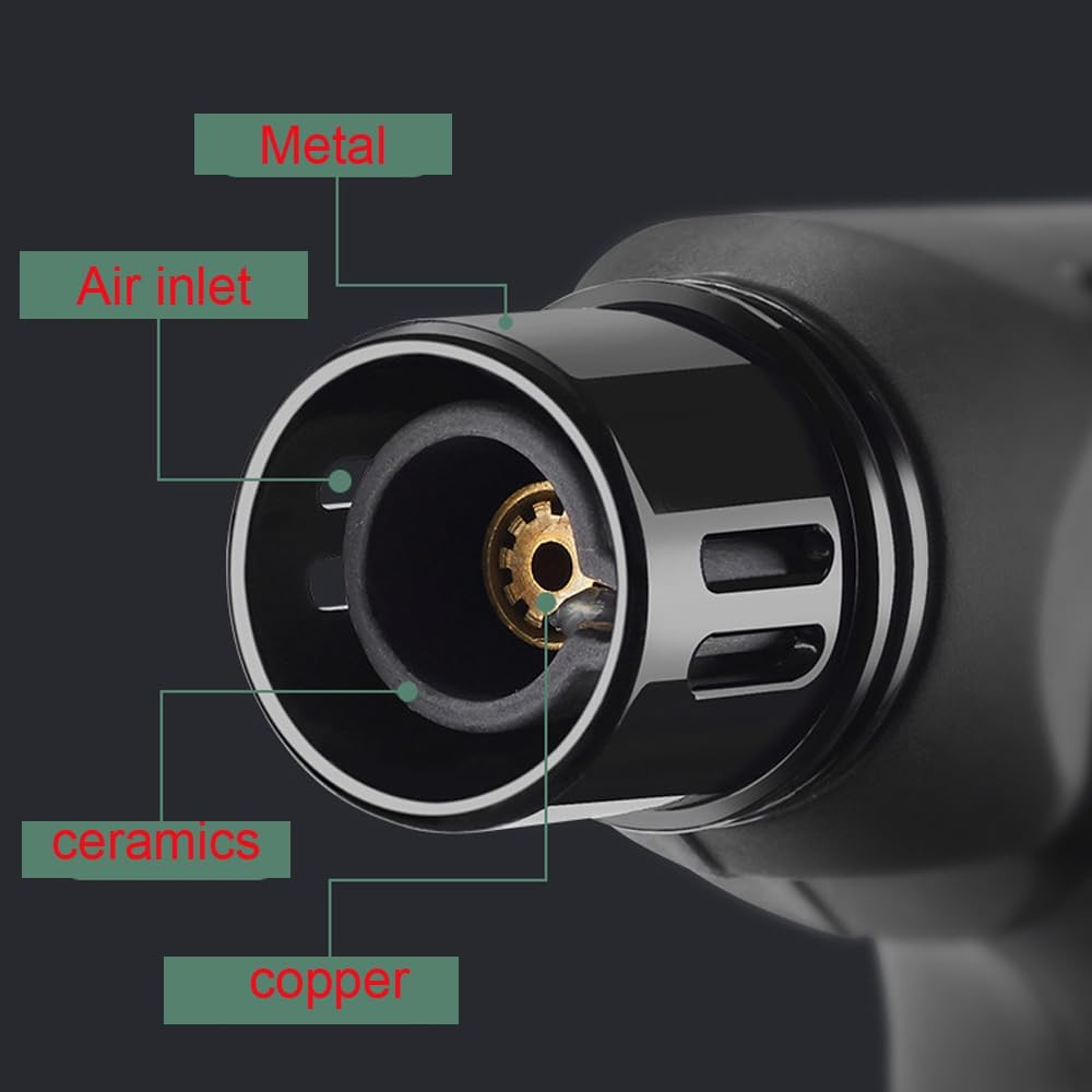 4 Pack Butane Torch Lighter Set,Candle Lighter Refillable, Jet Flame,Windproof,