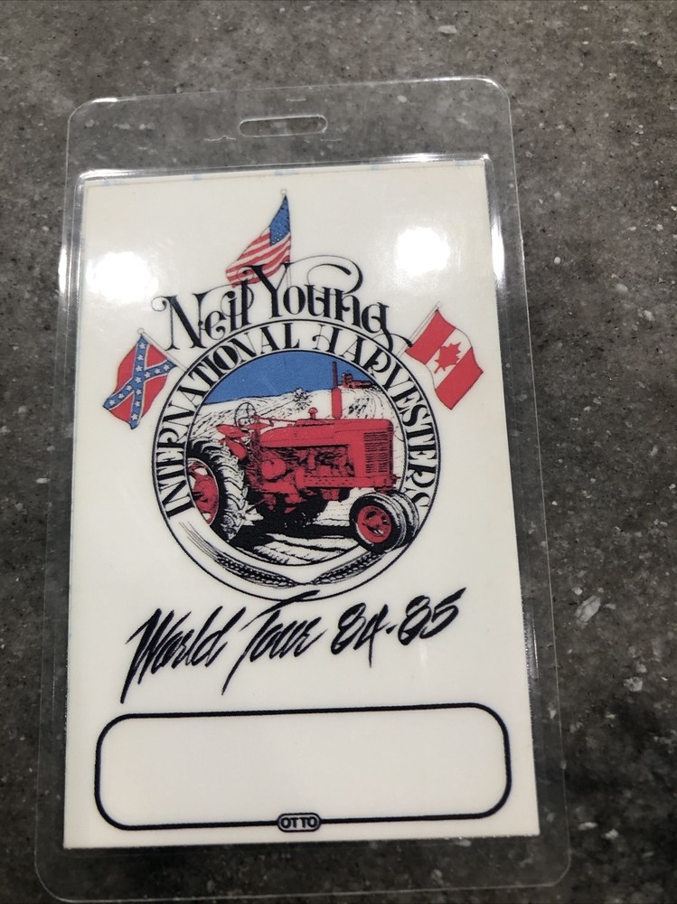 neil young laminate 1984 World Tour