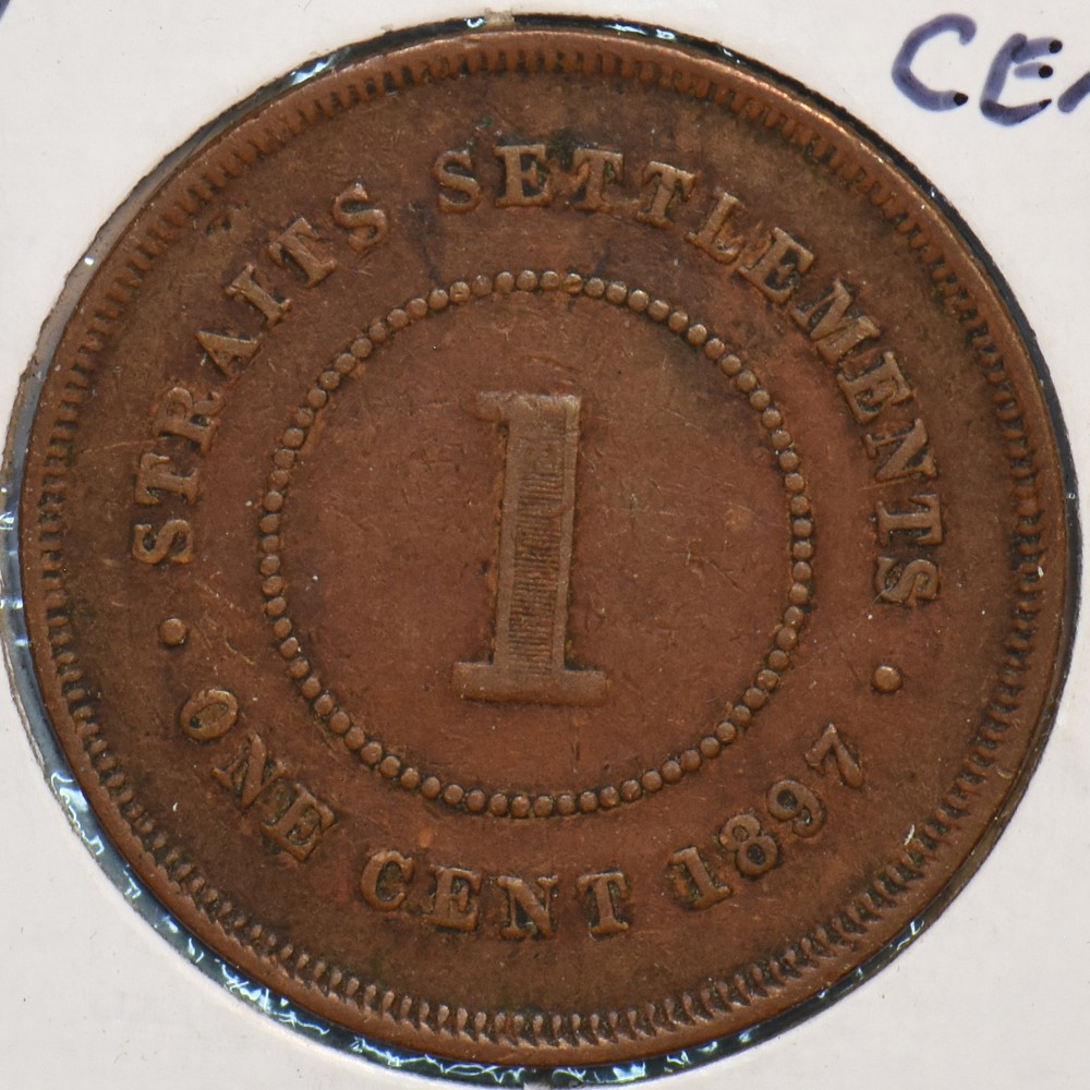 Straits Settlements 1897 Cent 193478 combine shipping