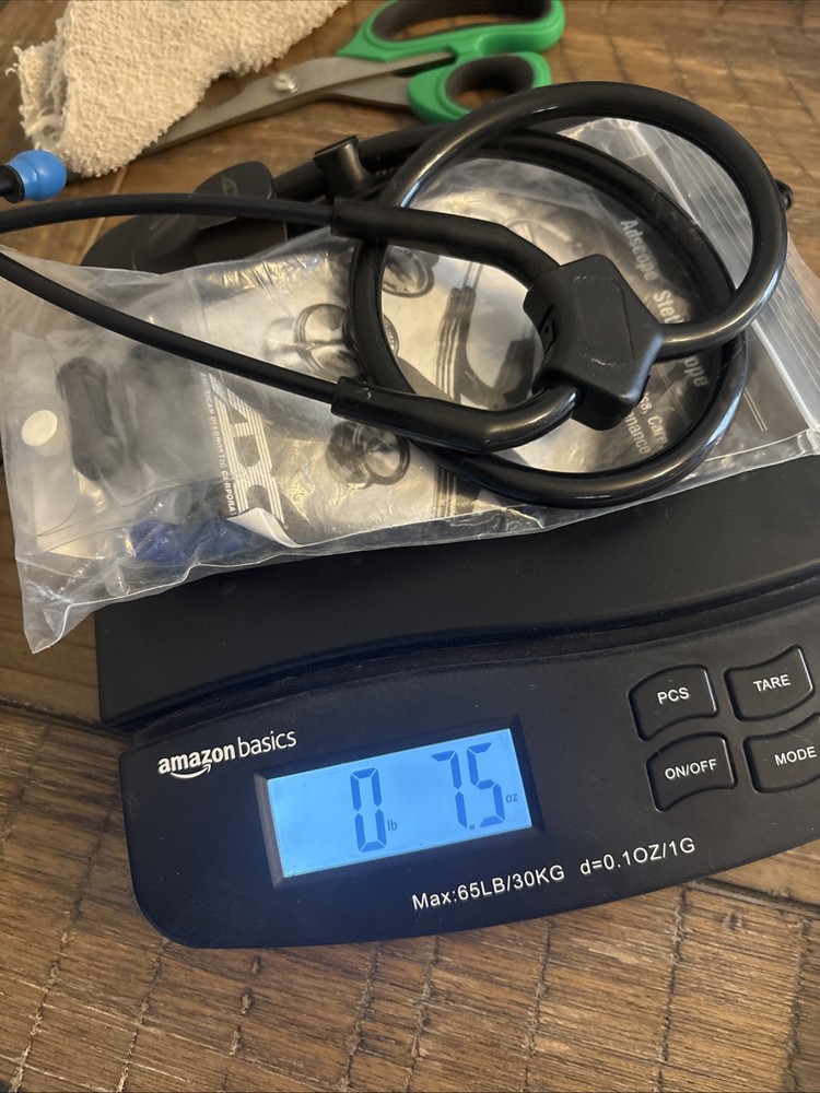 adscope stethoscope 615 with Extra Ear Tips And Snap On Clock (needs A Battery)