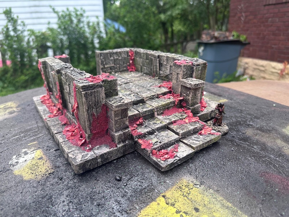 Marden Empire small Temple – Tabletop Gaming scratch built.
