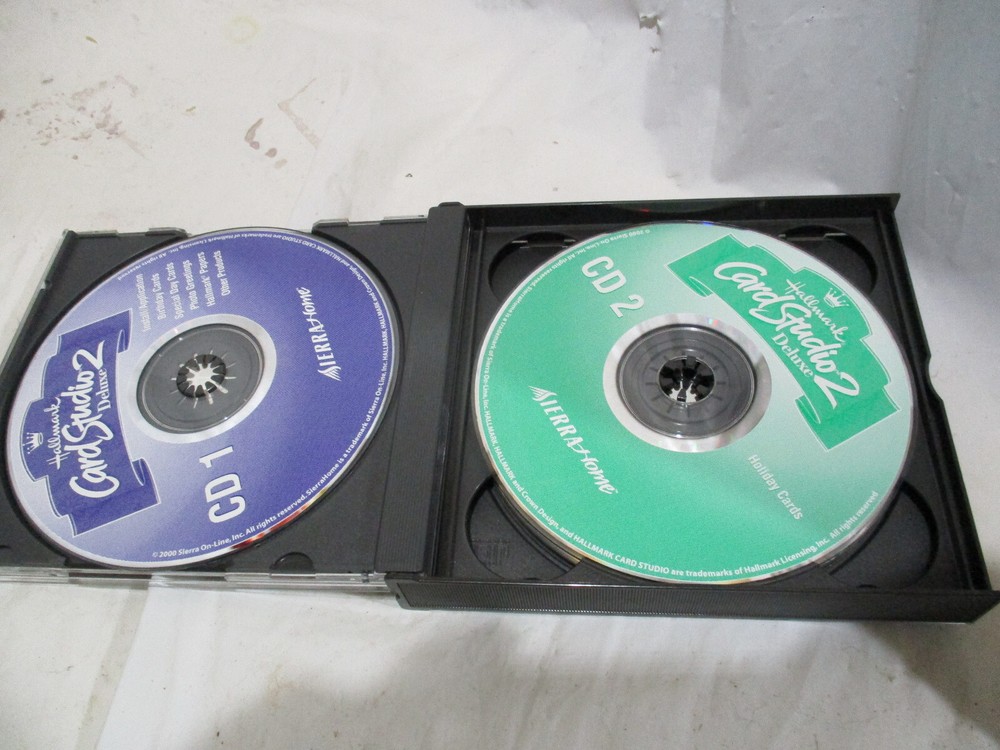 Hallmark Card Studio 2 Deluxe for Windows 98 XP PCs Vintage 2000 Complete!!!