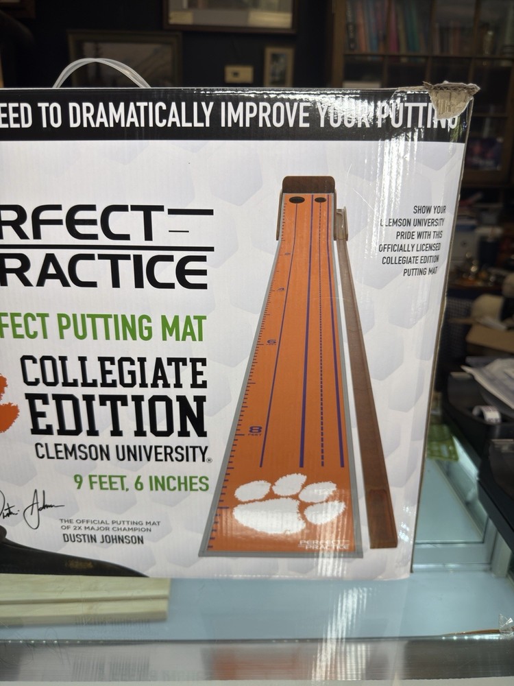 Perfect Practice Collegiate Edition Clemson University Putting Mat