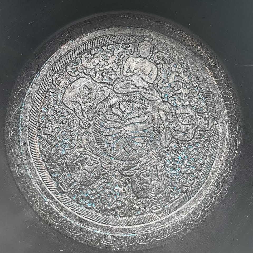 Earthbound Trading Company Tibetan Metal Singing Bowl w/ Mallets