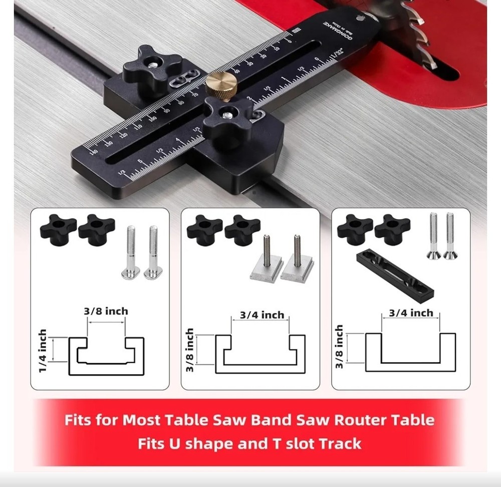 Thin Rip Jig Table Saw Jig Guide for Making Repetitive Narrow Thin Strip Cuts Wo