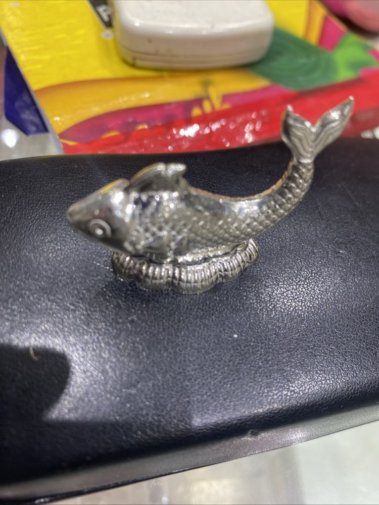 75% Purity Solid Silver Fish 8 Gram Display Minituares New In 📦