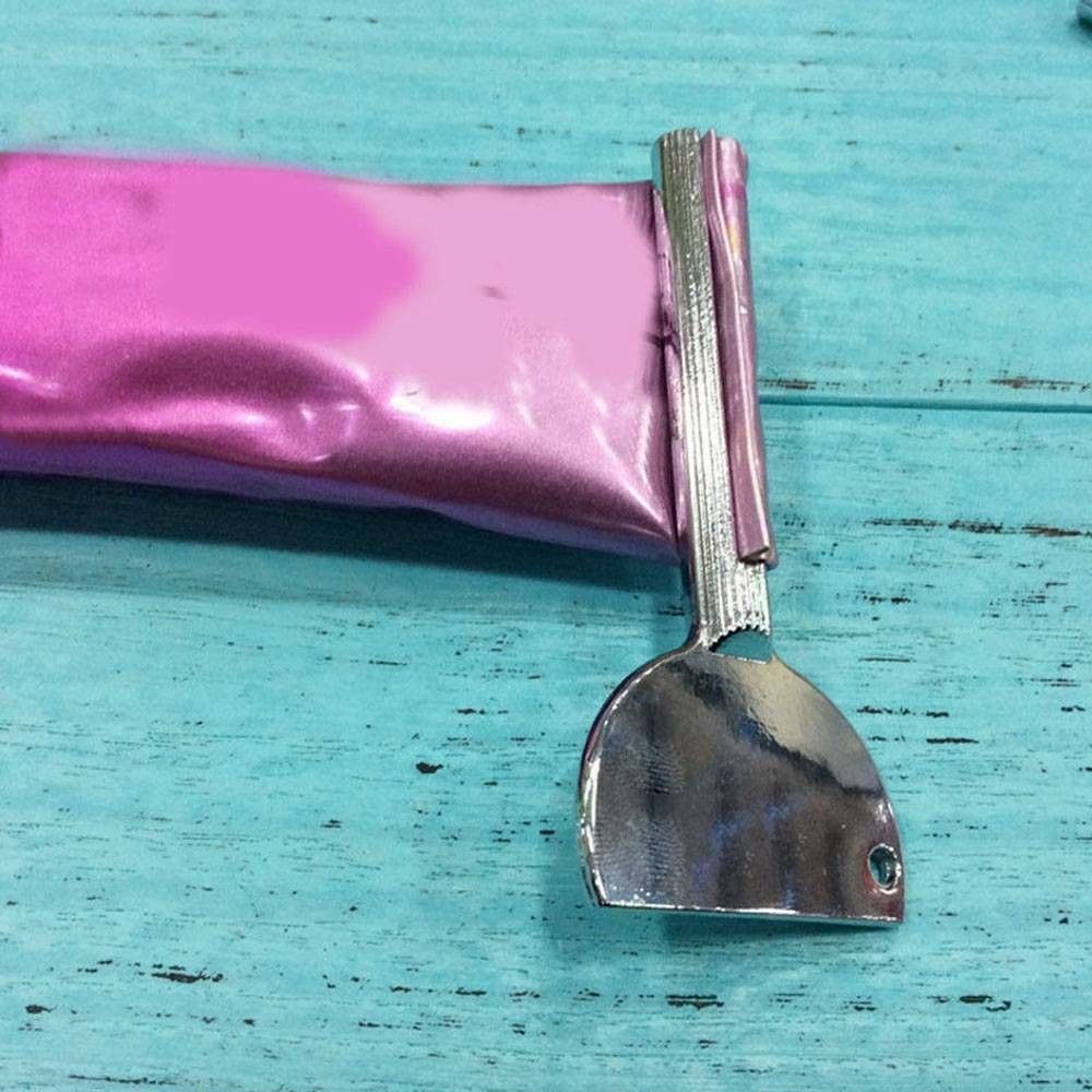 5pcs Stainless Steel Toothpaste Squeezer Easy Key Dispenser Rolling Holder Dai6t