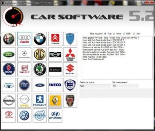 CARSOFTWARE 5.2 IMMO  TOOL IMMO SOFTWARE
