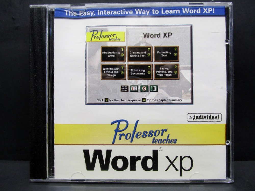 Professor Teaches XP Software, Win. 2000 / 98, ME & Explorer 5..5, 9 NEW CD-ROM
