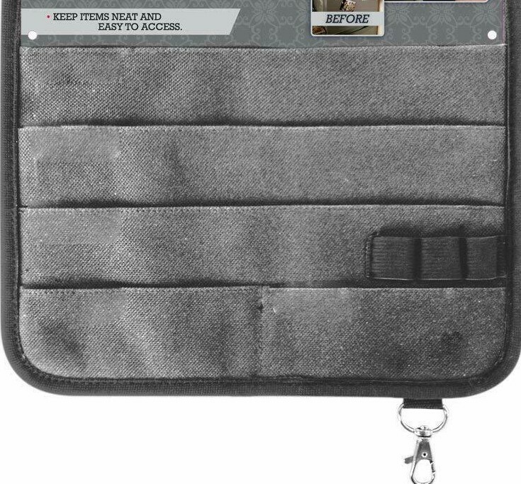 Magnetic Kitchen Fridge Organizer, Receipts Menus Notes Keys and More! - GREY