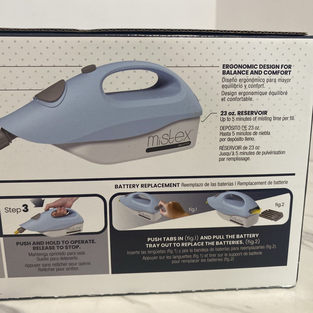 MiStex Smith Battery Powered Handheld Mister For Water Based Only NEW