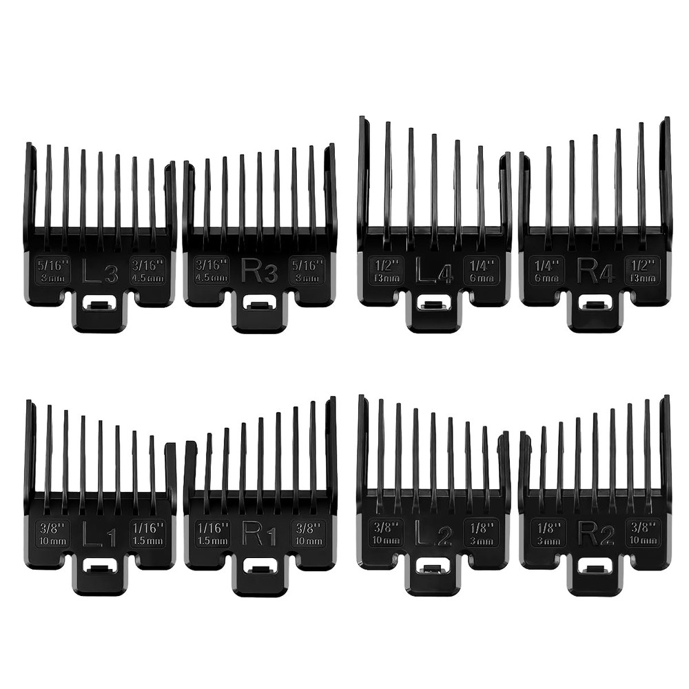 Fade Guide Set Compatible with Most Wahl Clippers, Taper Guards Replacement 4...